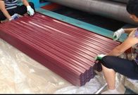 1500 - 3800mm longitud JIS G3322 CGLCC, hojas de techo de acero corrugado prepintado ASTM A792
