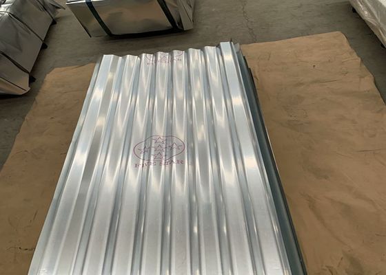 Lámina de cubierta corrugada galvanizada ASTM A653 con recubrimiento de zinc de 40-275 g/m² para revestimiento de techos y paredes