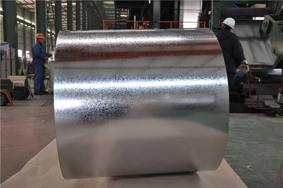 DX51D bobina de acero galvanizado sumergido en caliente con recubrimiento de zinc de 40 450 g / m2 para la construcción y el procesamiento de chapa