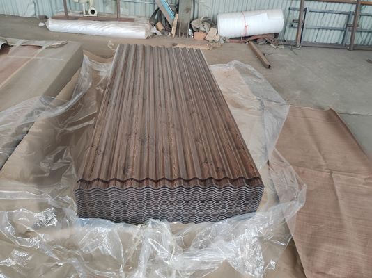 comprar Hojas de techo de metal ondulado galvanizado de 0,14 ∼1,50 mm con 30 ∼275 g/m2 de recubrimiento de zinc para paneles de techo y pared online manufacture