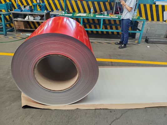 comprar 2/1 bobina de acero de color prepintada con pintura trasera de 515μm y ancho de 7001250mm para techos y paneles de fabricación online manufacture