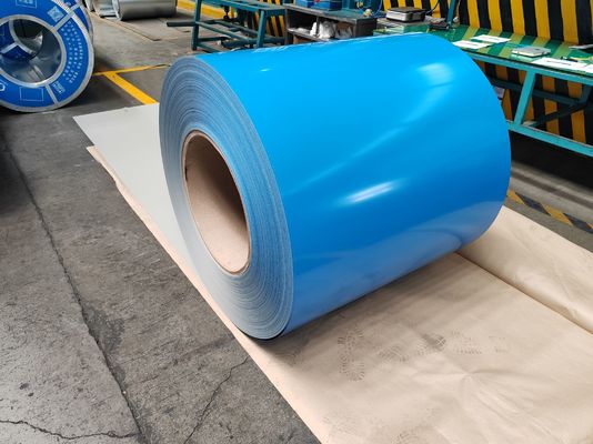 comprar El PE cubrió bobinas de los laminados de acero con la identificación crómica 508/610m m del tratamiento de la superficie ácida online manufacture