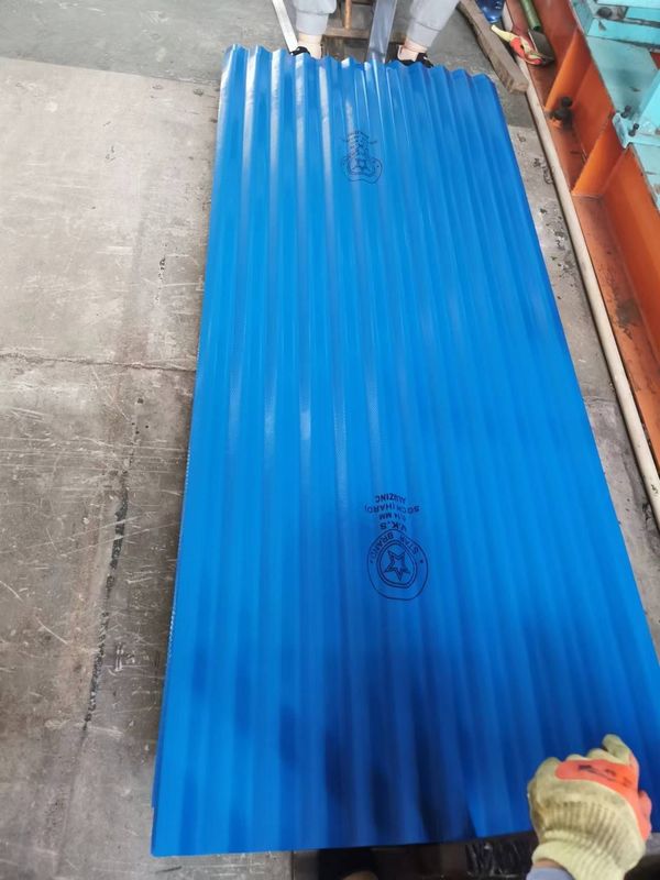 Hojas de techo de metal ondulado galvanizado de 0,14 ∼1,50 mm con 30 ∼275 g/m2 de recubrimiento de zinc para paneles de techo y pared