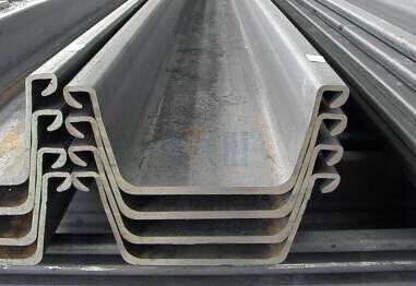 Pilas de chapa de acero laminada en frío tipo U EN10249-1 EN10249-2 para construcción de puertos y barreras