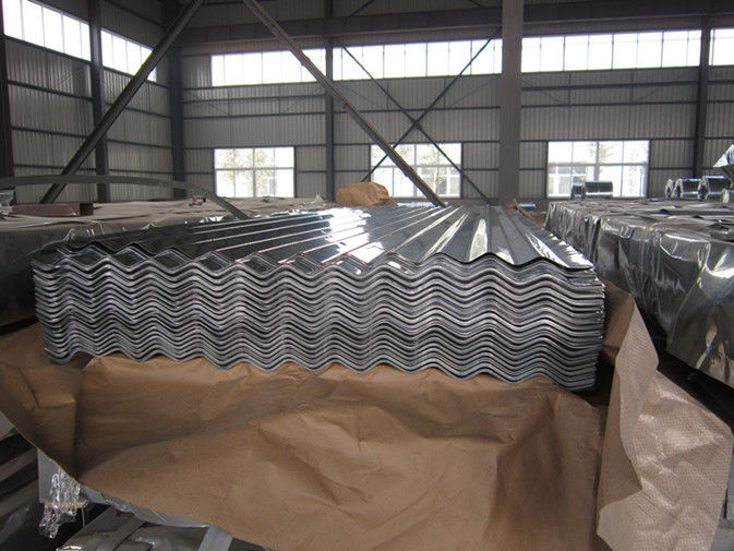 Hoja de techo galvanizado ondulado SGCC / G550 con norma JIS G3302 para edificios industriales y civiles
