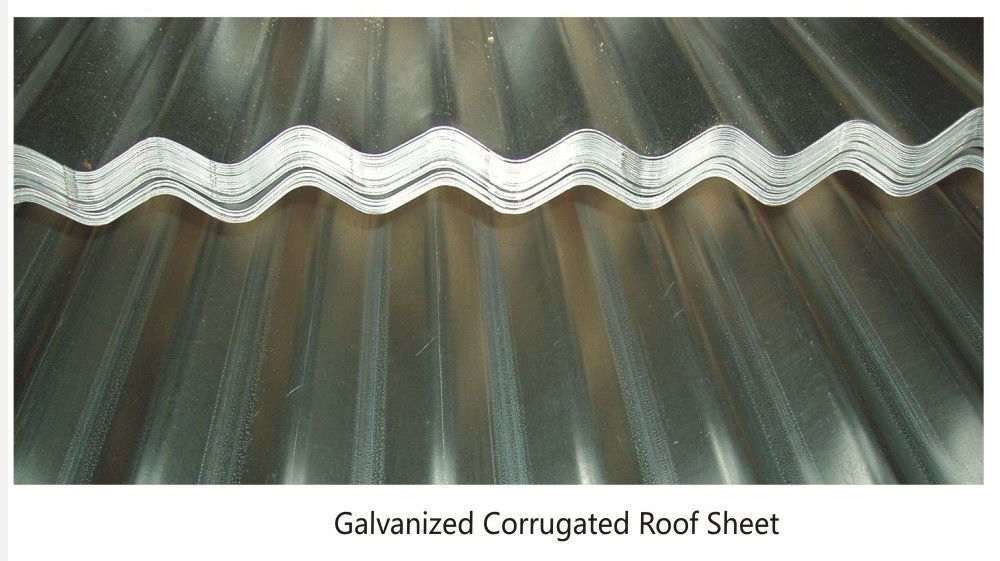 AS 1397 G550 Hoja de techo galvanizado corrugado con perfil de onda de 76 mm y recubrimiento de zinc de 40 ‰ 275 g/m2