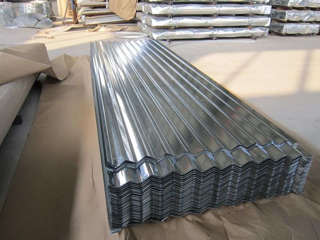 AS 1397 G550 Hoja de techo galvanizado corrugado con perfil de onda de 76 mm y recubrimiento de zinc de 40 ‰ 275 g/m2