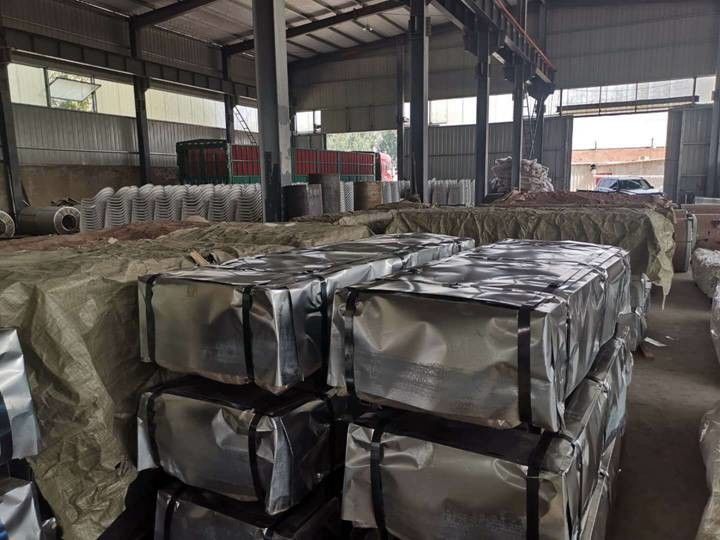Paneles de techo ondulados de baño caliente con onda de 76 mm para techos y revestimientos de paredes