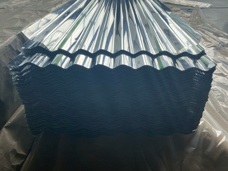 SGCH / G550 Hoja de techo galvanizado corrugado con perfil de onda de 76 mm para techos y revestimientos de paredes industriales