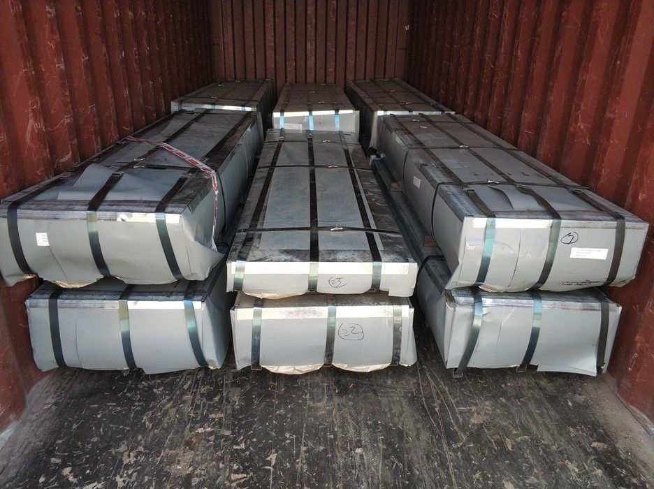 SGCH / G550 Hoja de techo galvanizado corrugado con perfil de onda de 76 mm para techos y revestimientos de paredes industriales