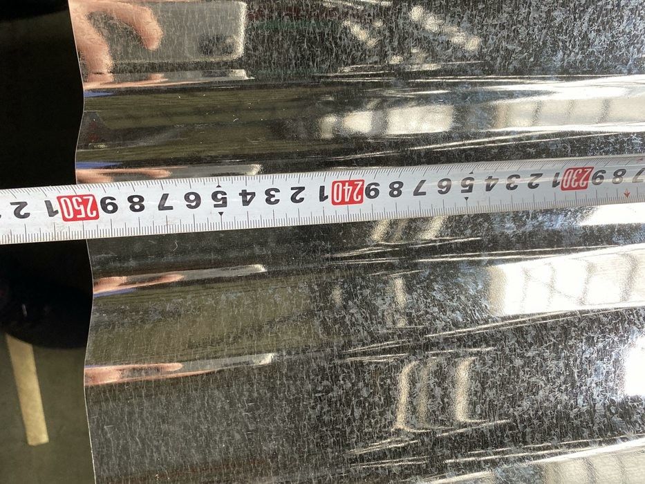 AS 1397 G550 Hoja de techo galvanizado corrugado con perfil de onda de 76 mm y recubrimiento de zinc de 40 ‰ 275 g/m2